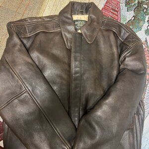 Vintage Avirex Stars and Stripes Leather Jacket [Size S]